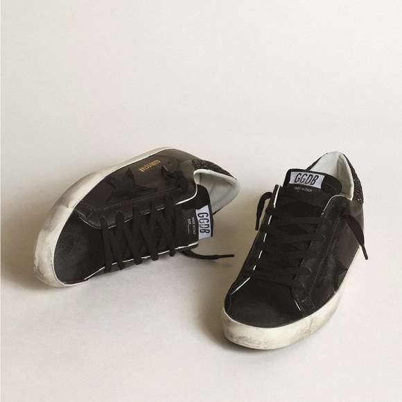 Golden Goose Black and White Sneakers - Picture 7 of 9